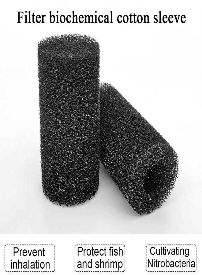 IAFVKAI 6X Pre-Filter Sponge for Aquarium Shrimp Fry Fish Tank Filter Pump Prefilter Sponge Replacement Foam Cover 3.2 X 1.6 Inch with 0.8" Hole Diameter - Image 4